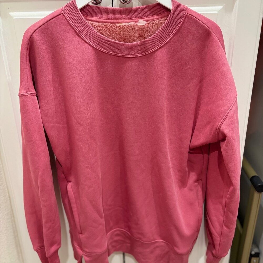 NWT – Zella Yoga Studio Sweatshirt and Leggings in Pink Mauve